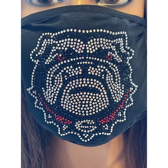 University of Georgia Bulldogs Bling Face Mask - Picture 2 of 10